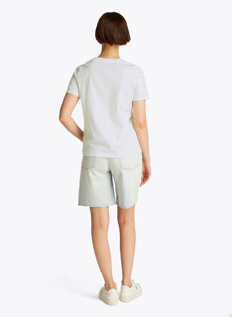 تومي هيلفيغر تيشيرت بشعار ورقبة دائرية - Image 4